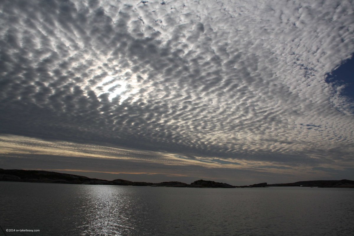 Altocumulus mackerel Sky