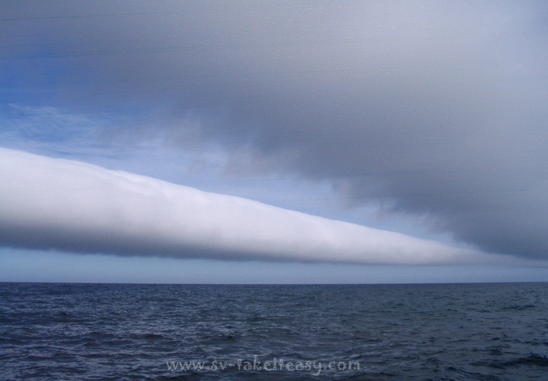 Wave cloud off Wineglass Bay