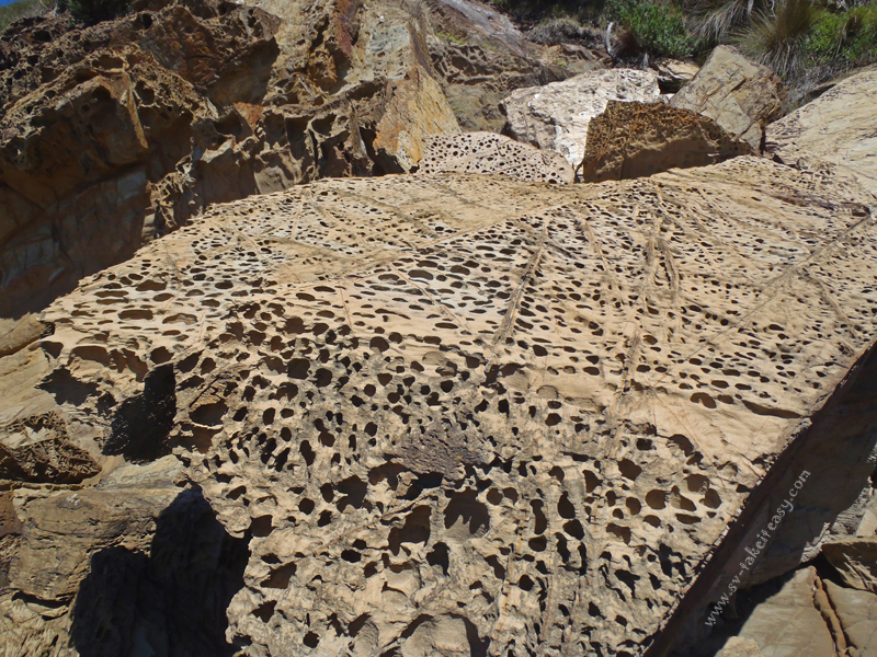 Honeycomb rocks