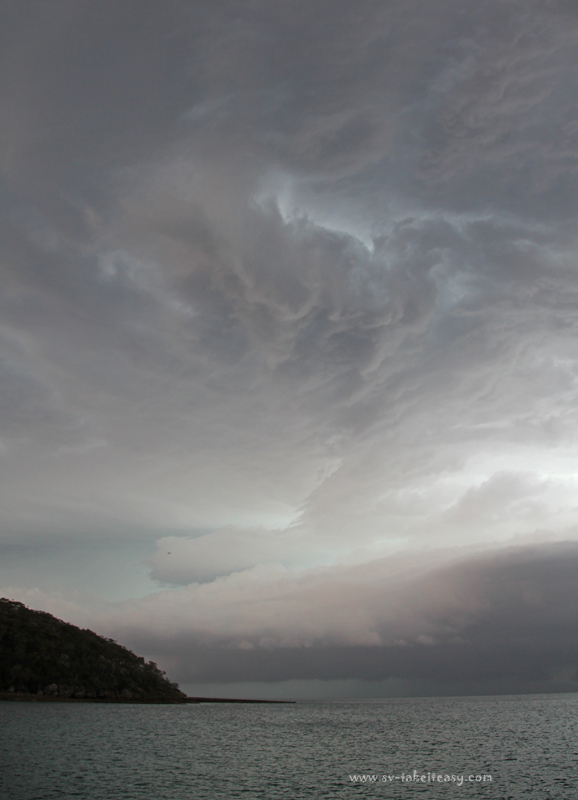 Stormy sky at Wreck Bay