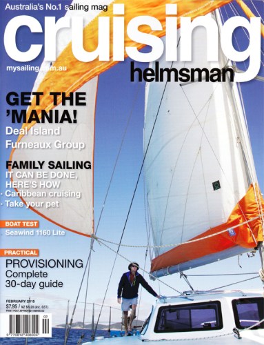 OMG we''ve made the front cover of Cruising Helmsman's February edition!
