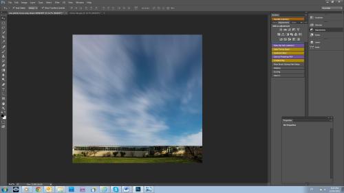 Sky+RadialBlur