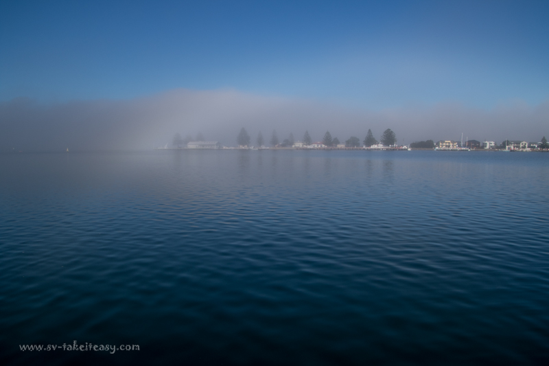 Port Albert in fog