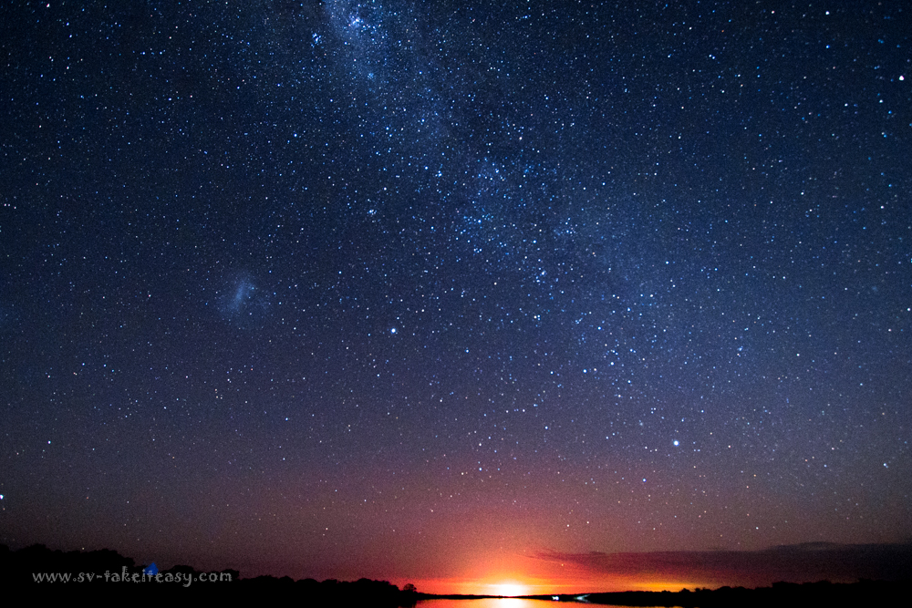 Milky Way over Langford, Gippsland lakes