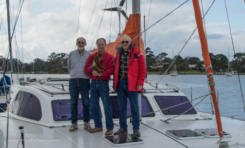 The awesome foresome: Merv, Wade & wiggly Bengie, and Mike