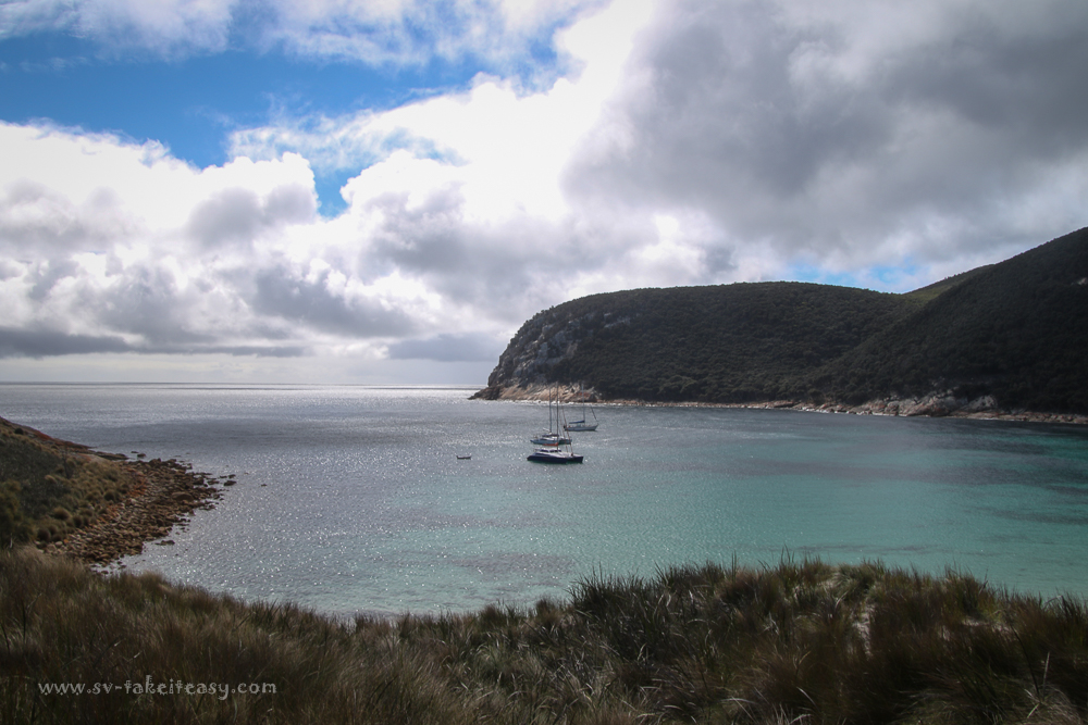 Anchored at Garden Cove, Deal Island