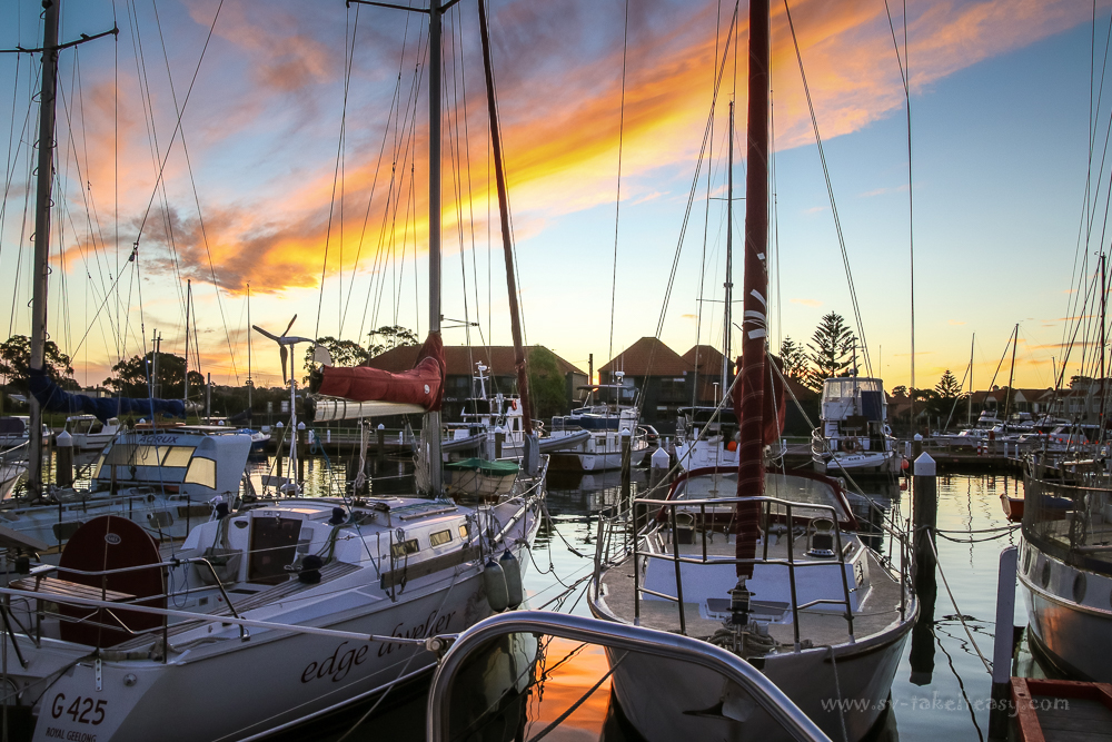 Paynesville winter sunset