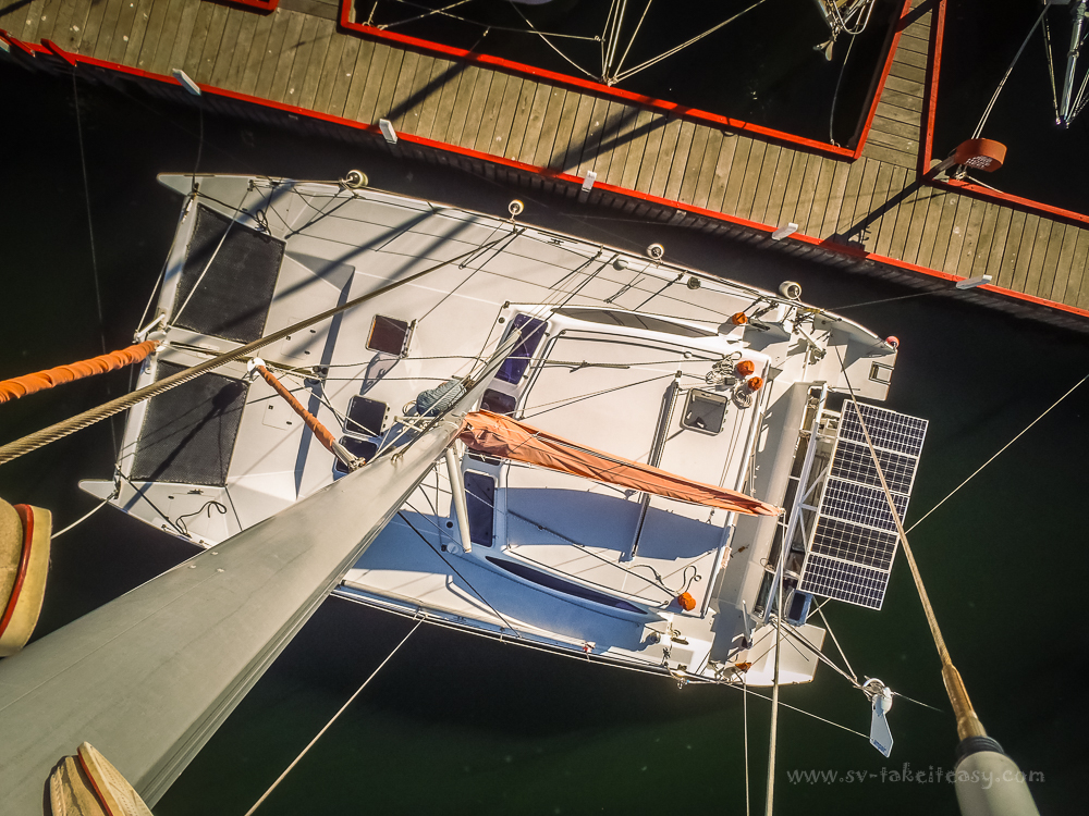 Take It Easy from the top of the mast