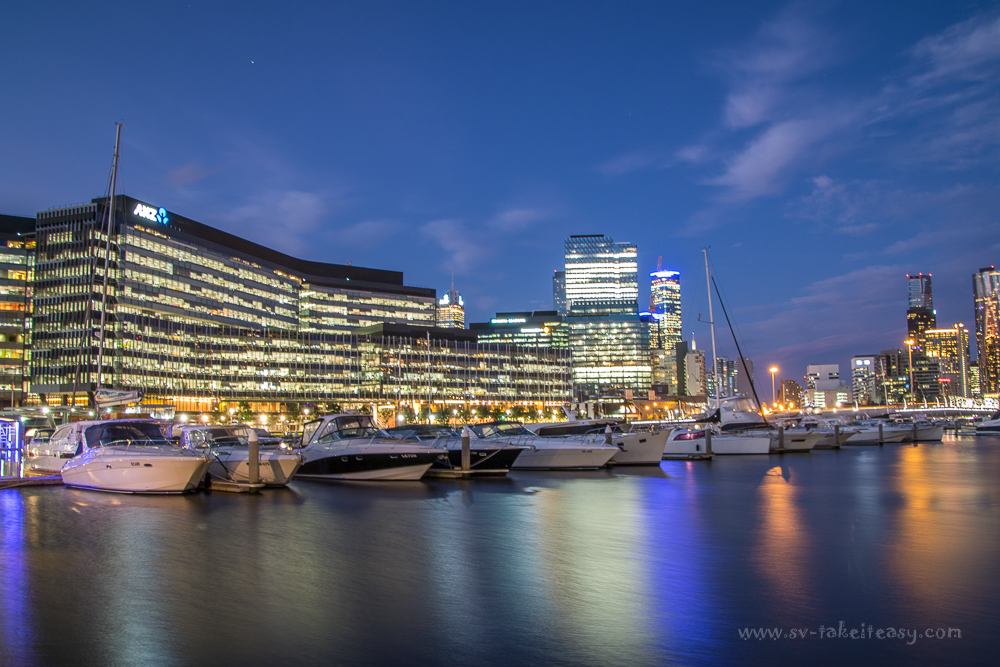 Docklands at blue hour