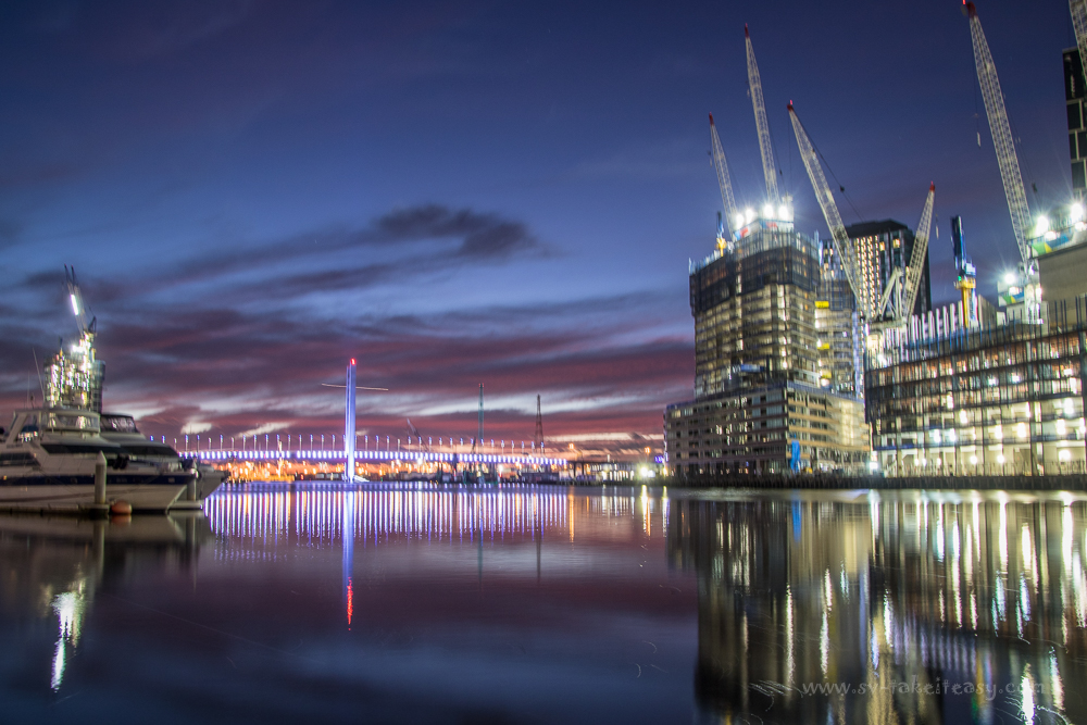 Docklands at blue hour
