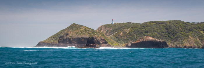 Cape Schanck and Pulpit Rock from the ocean