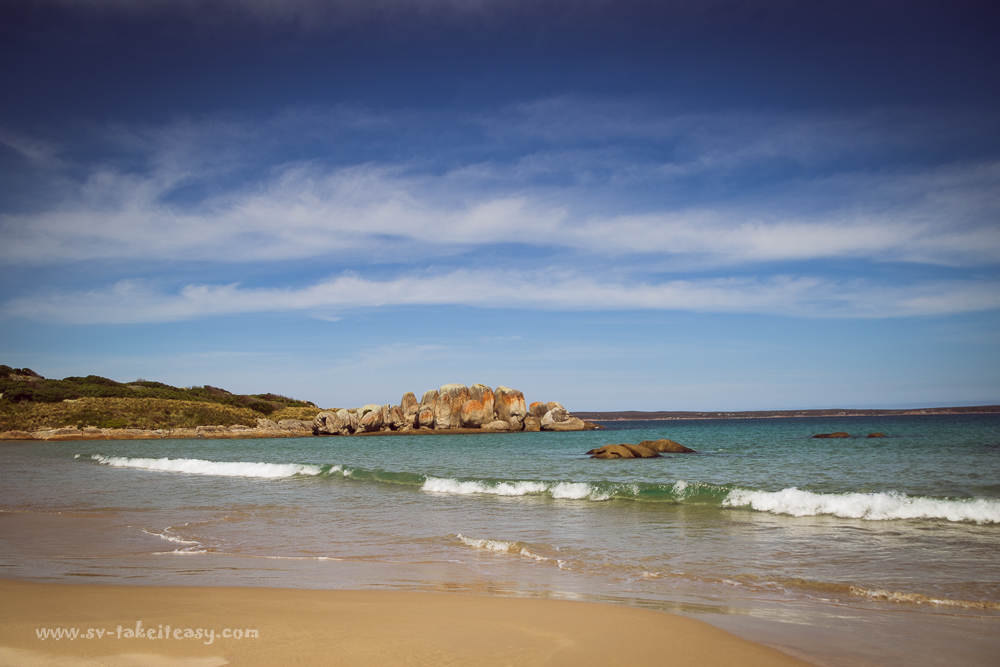 The granite tors of Spiers Nook on Three Hummock Island