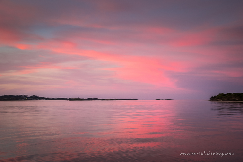 Christmas Eve sunset at the entrance of Port Sorell Estuary