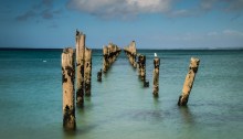 The derelict pier at Bridport