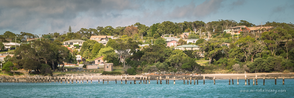 Leaving Bridport and its derelict pier