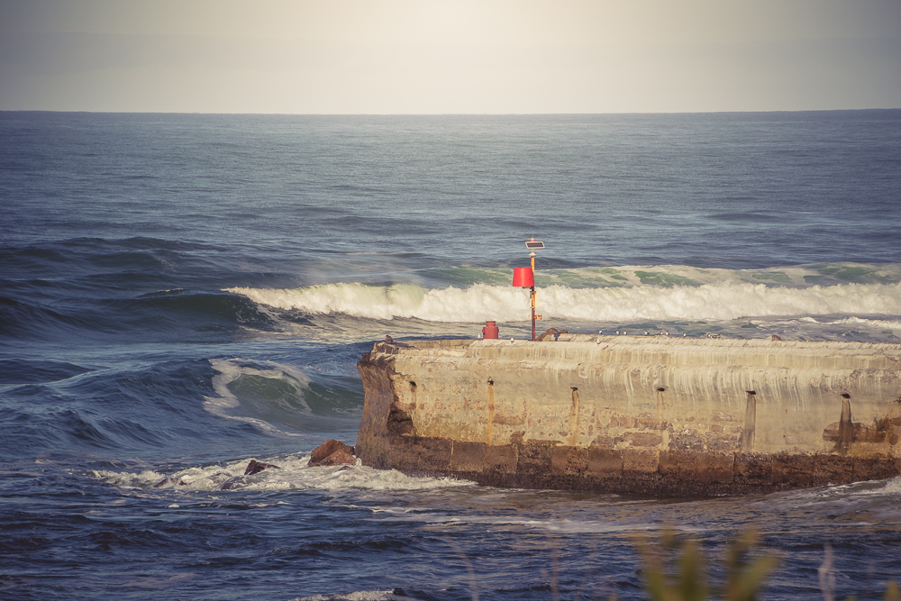 About to cross the bar at Lakes Entrance