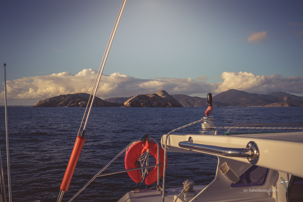 Sailing past Norman Island