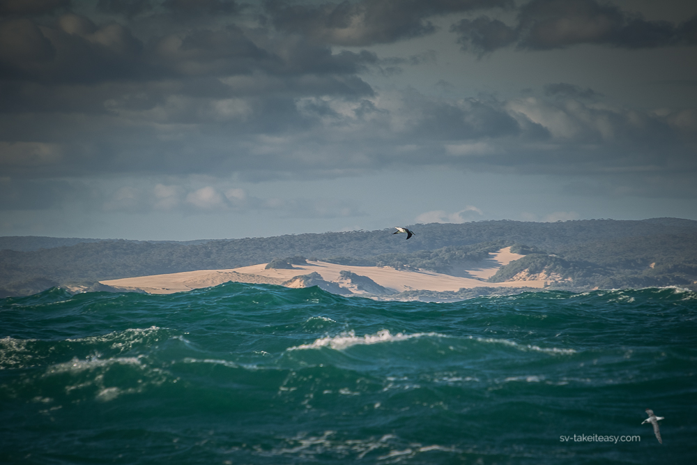 Sailing past Cape Howe