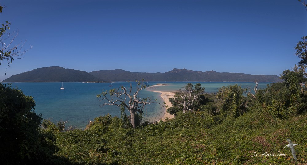 The view from the lookout at Langford Island