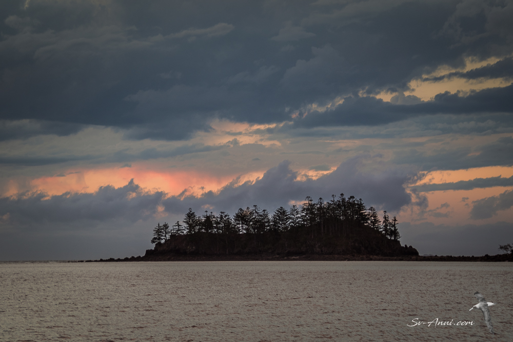 Stormy skies at Brampton Island