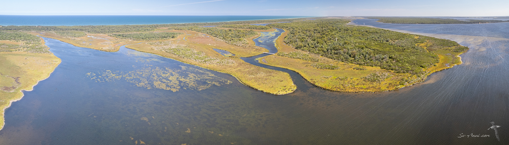 Rotamah and Little Rotamah from the air