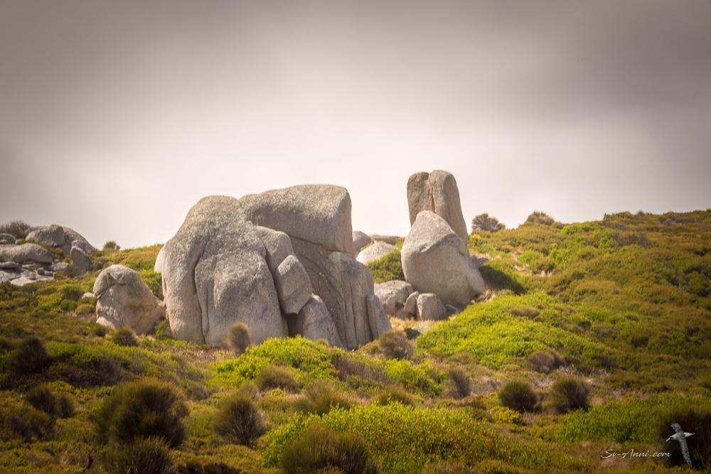 Granite tors at Clarke Island