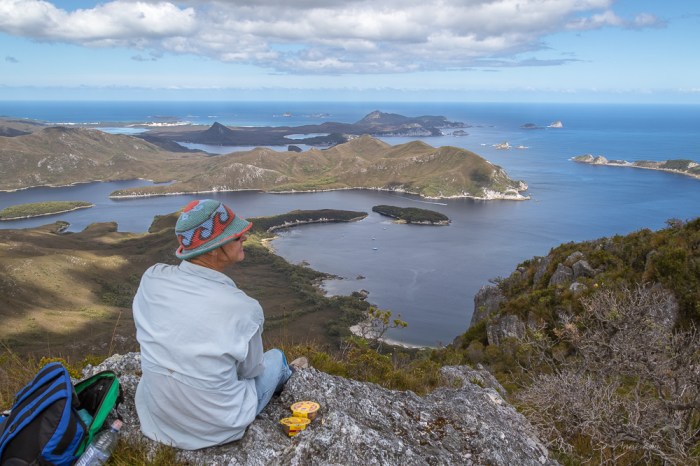 Views of Bramble Cove and Port Davey