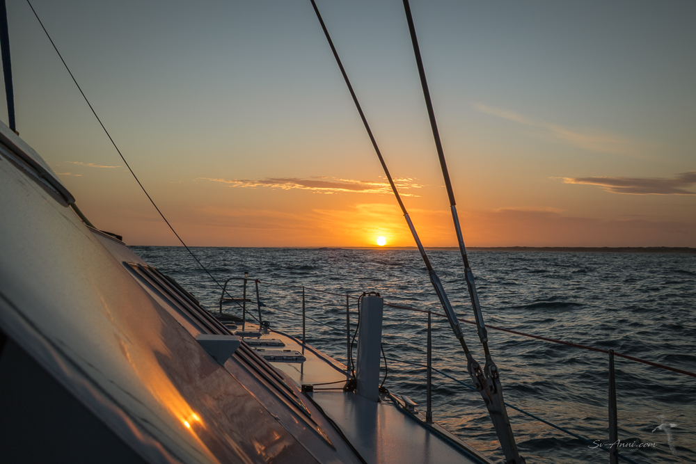 Sunset over the ocean