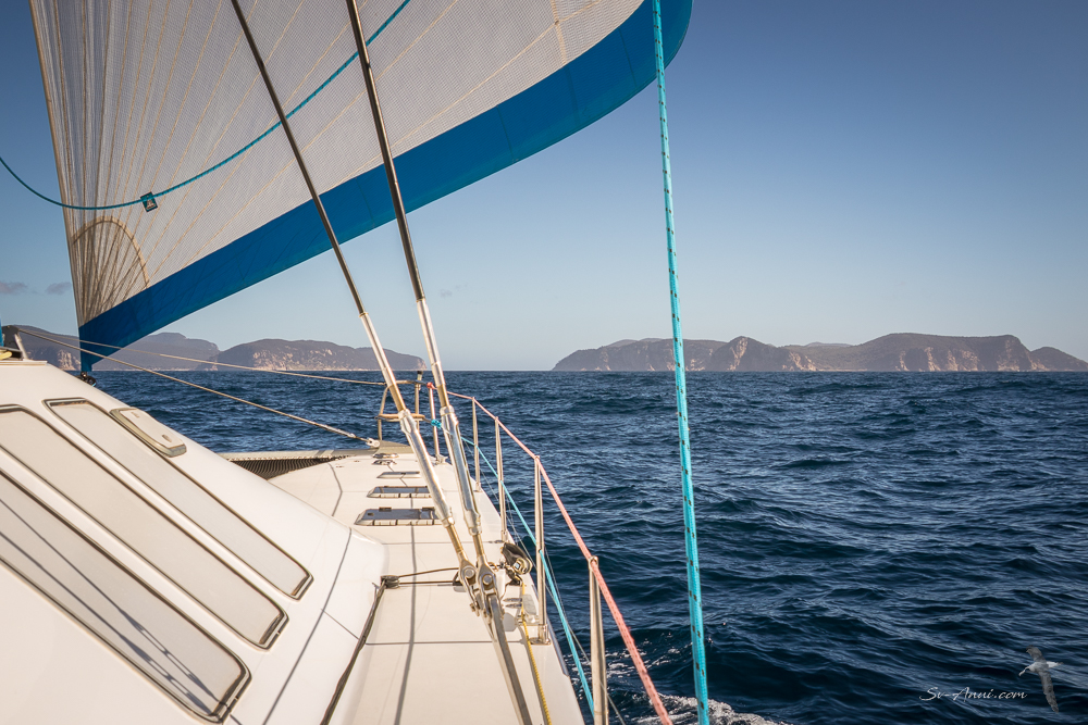 Approaching the Kent Group of Islands