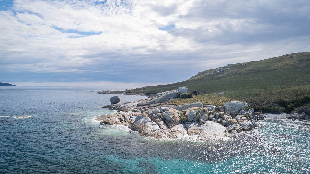Granite tors at Inner Sister Island
