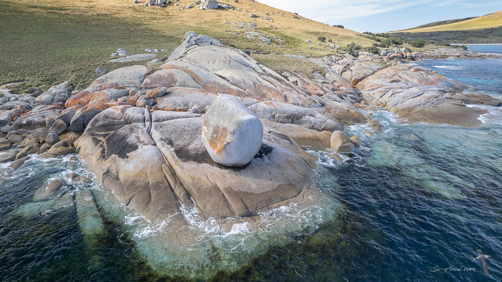 Granite tors at Inner Sister Island